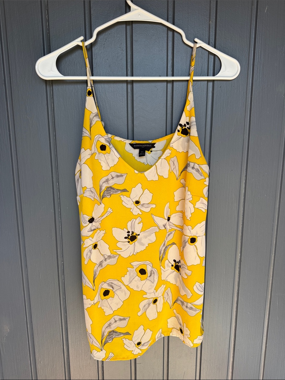 Banana Republic Yellow Floral tank